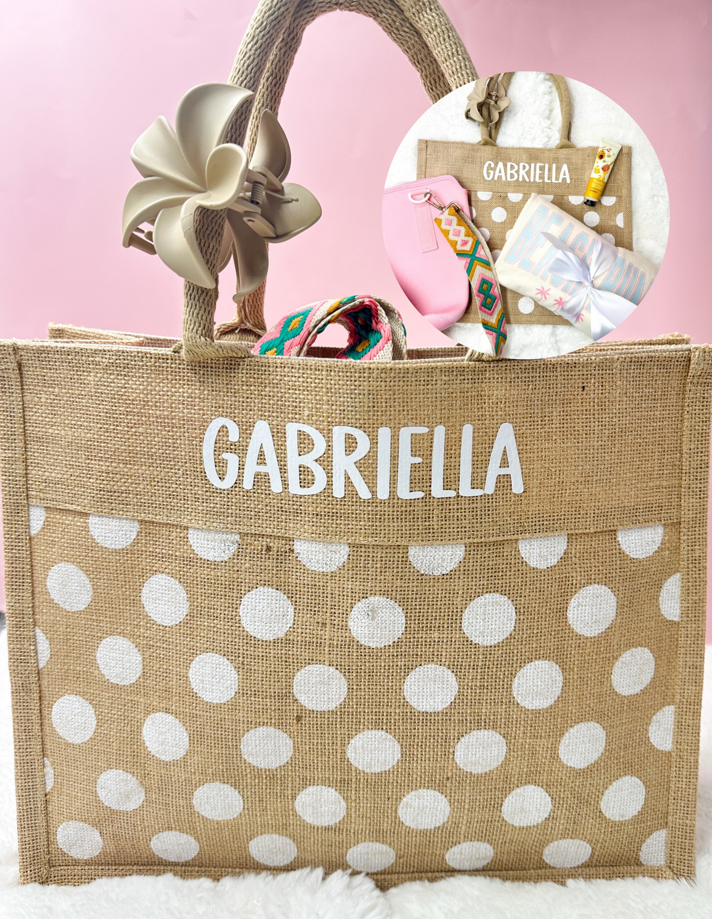 Personalized Beach Bag Summer Accessories