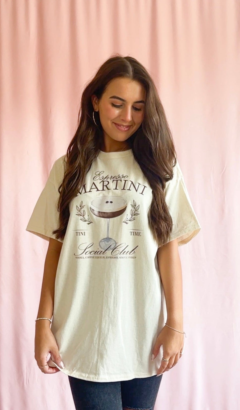 Espresso Martini Tshirt Women Oversized Shirt Women Trending Tshirt Summer Beach Pool Cover