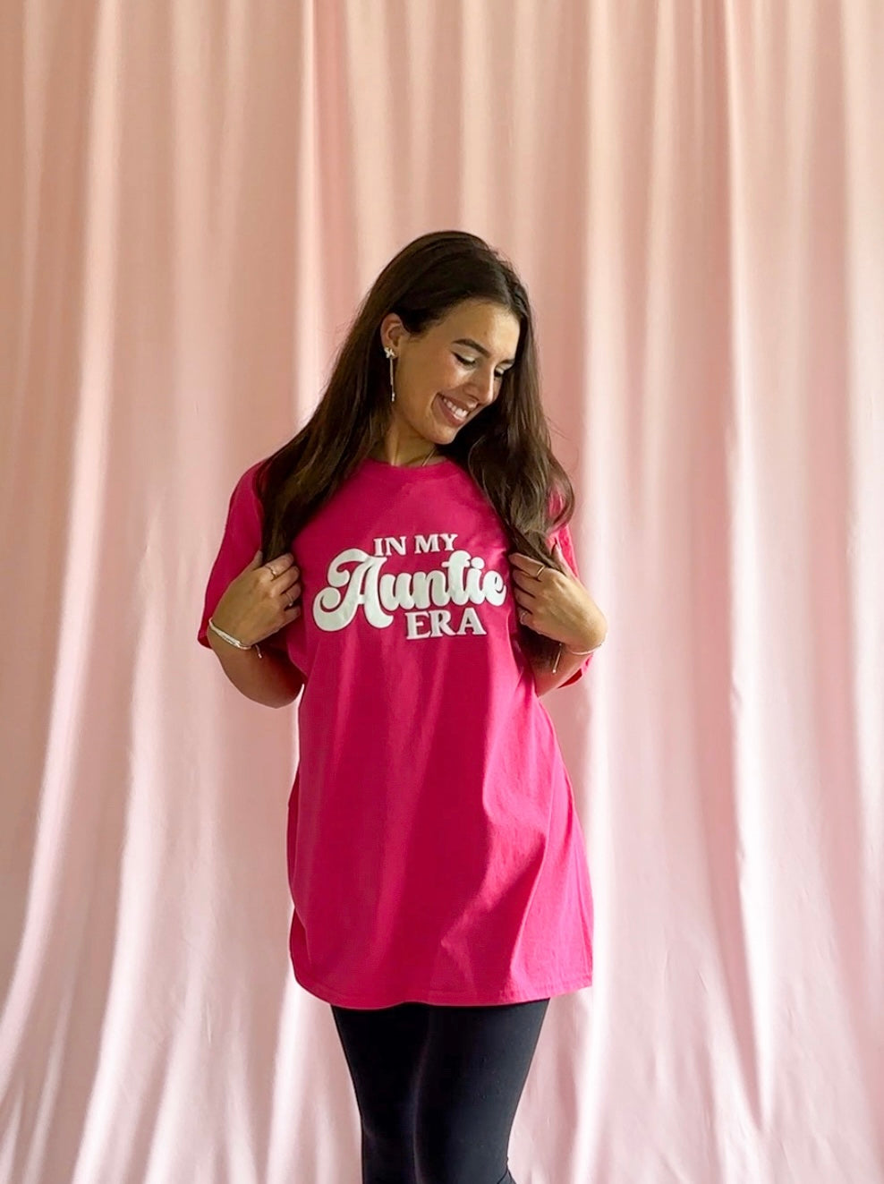 In My Auntie Era Pink Puff Tshirt