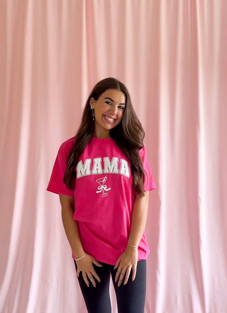 Mama Cocktail Pink Puff Tshirt