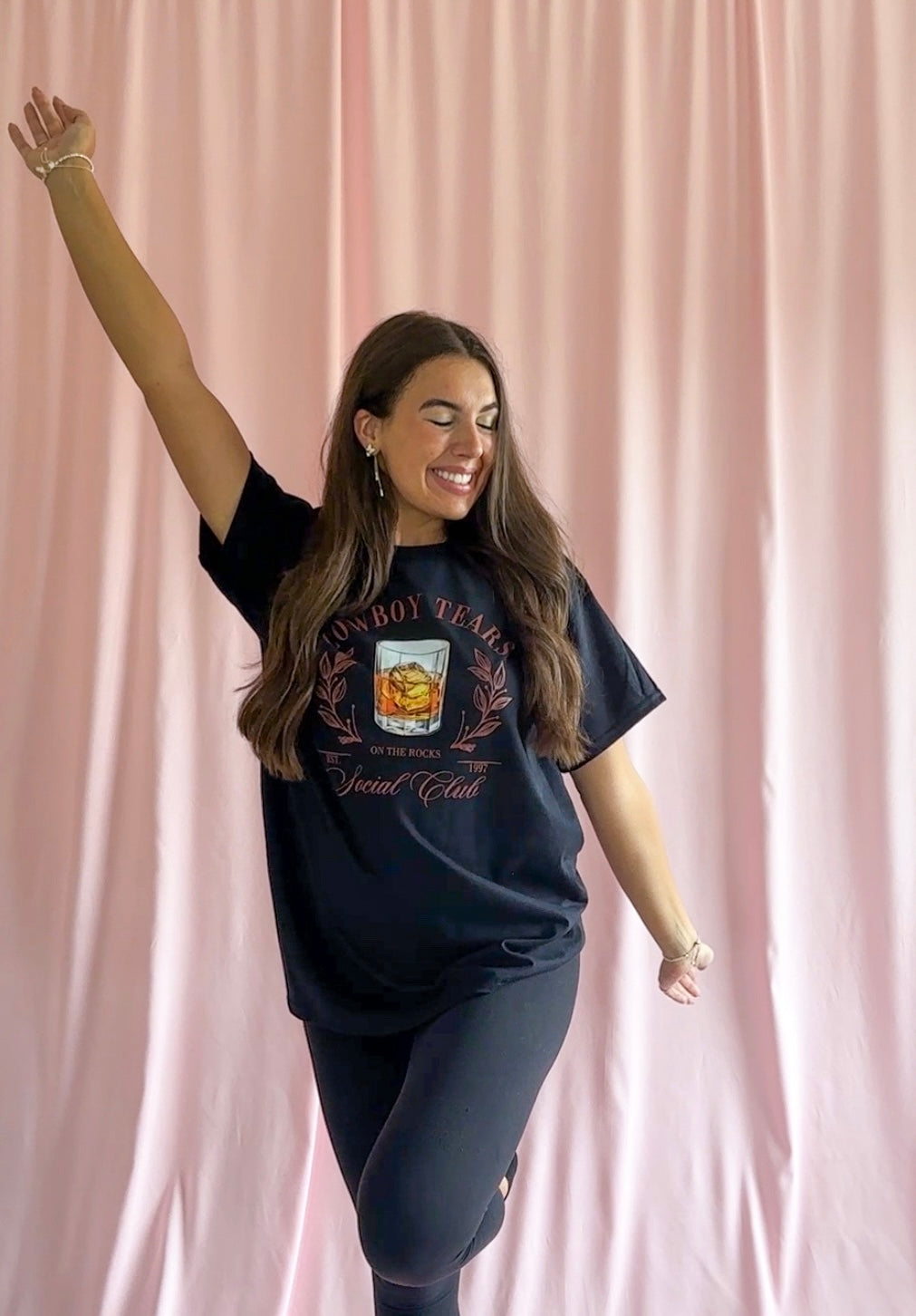 Cowboy Tears Social Club Black Tshirt