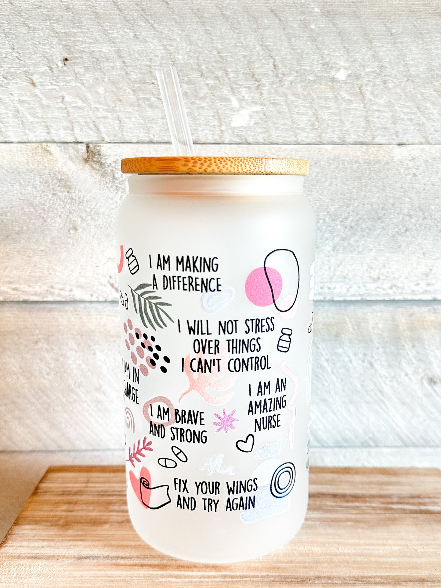 Nurse Daily Affirmations Frosted Tumbler 16 Oz