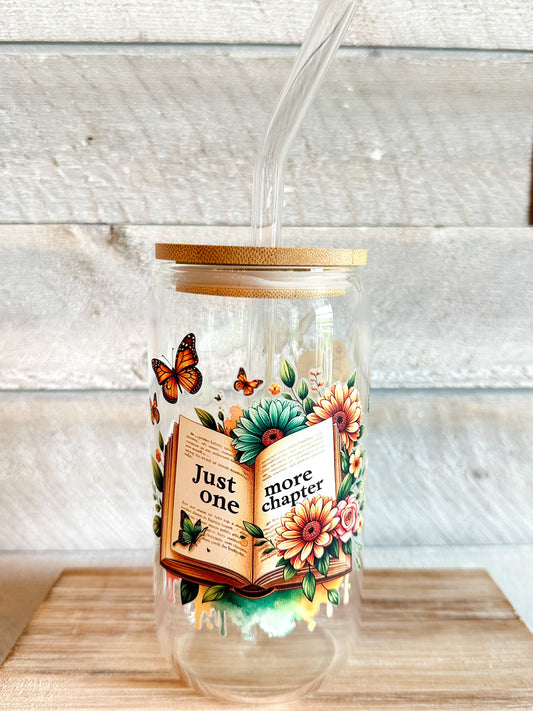 Just One More Chapter Frosted Tumbler 16 Oz