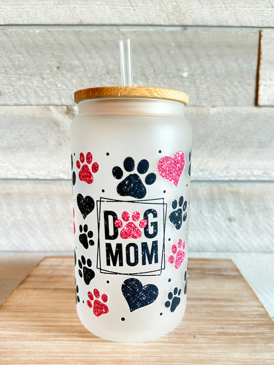 Dog Mom Frosted Tumbler 16 Oz