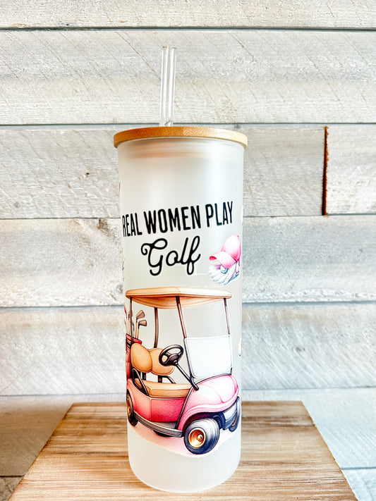 Women Golf Tumbler Frosted 25 Oz