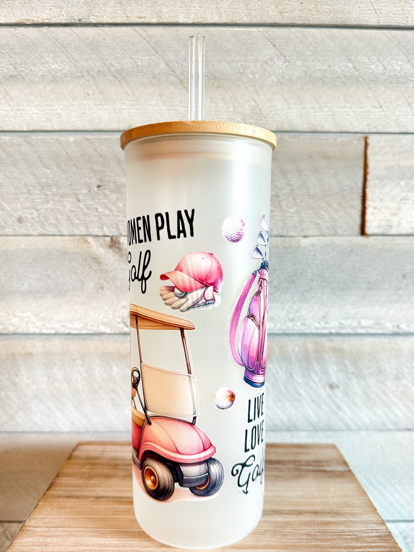 Women Golf Tumbler Frosted 25 Oz
