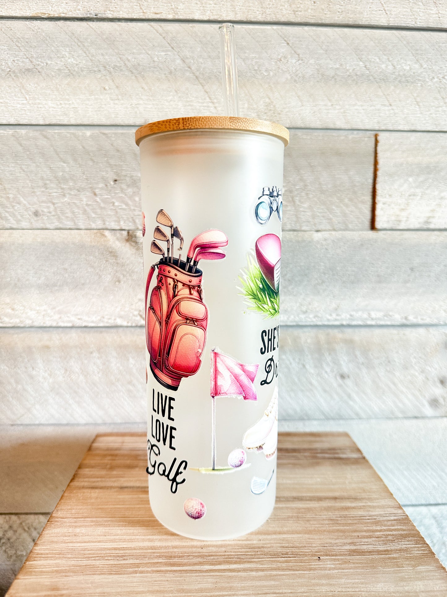 Women Golf Tumbler Frosted 25 Oz
