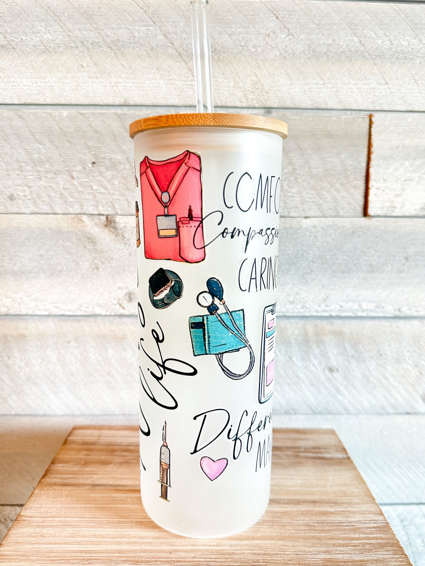 Nurse Life Frosted Tumbler 25 Oz
