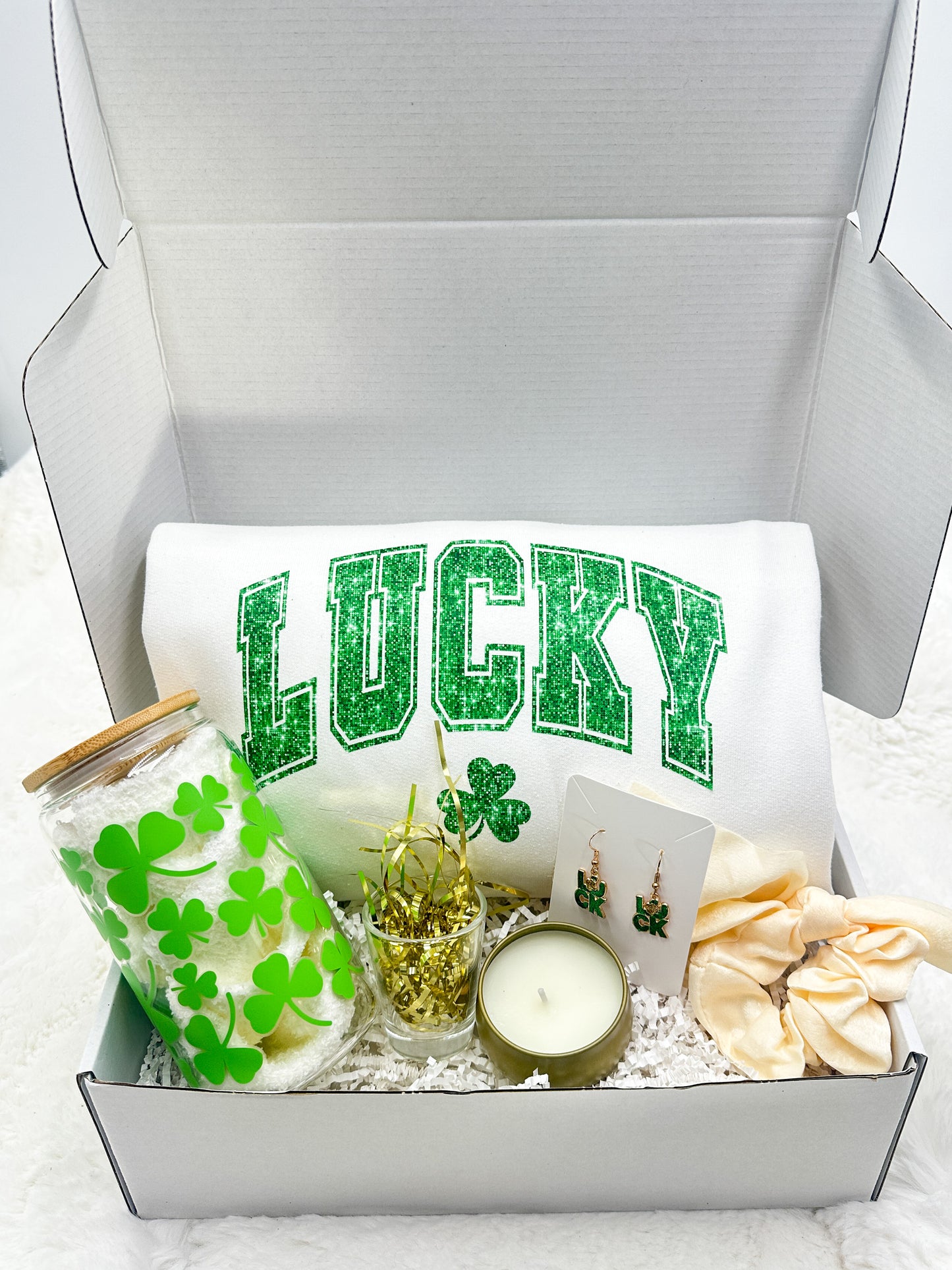 St. Patrick's Day Gift Box- Lucky Shamrock Theme
