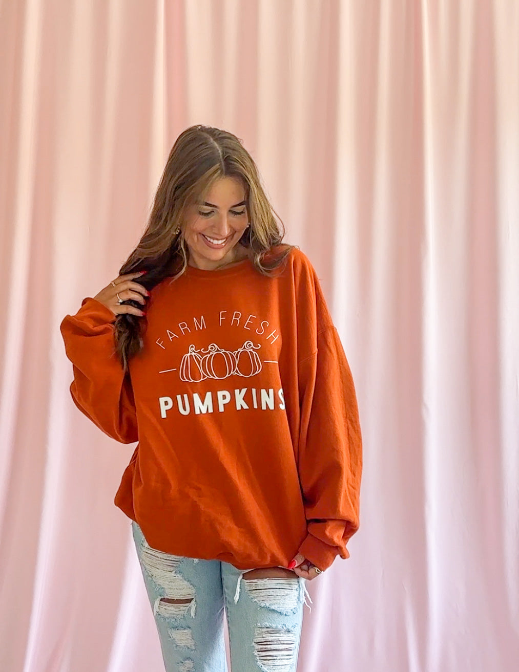 Farm Fresh Pumpkins Sweater Fall