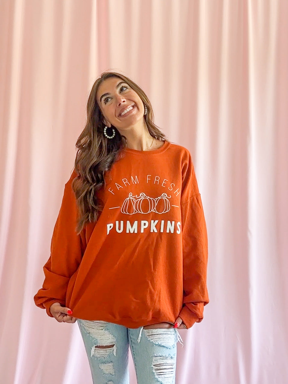 Farm Fresh Pumpkins Sweater Fall