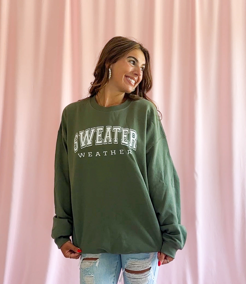 Sweater Weather Collegiate Sweatshirt Fall