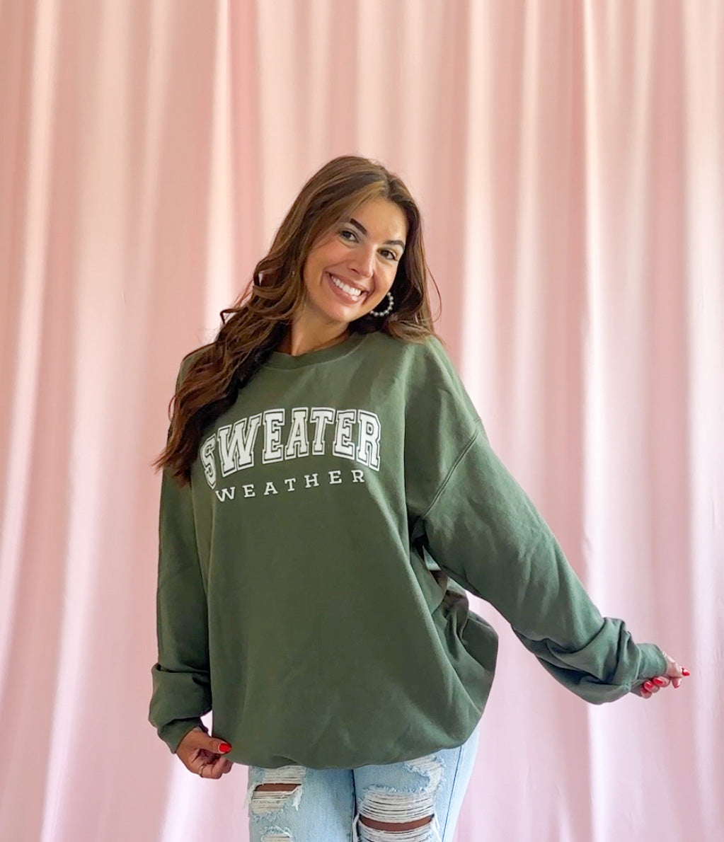 Sweater Weather Collegiate Sweatshirt Fall