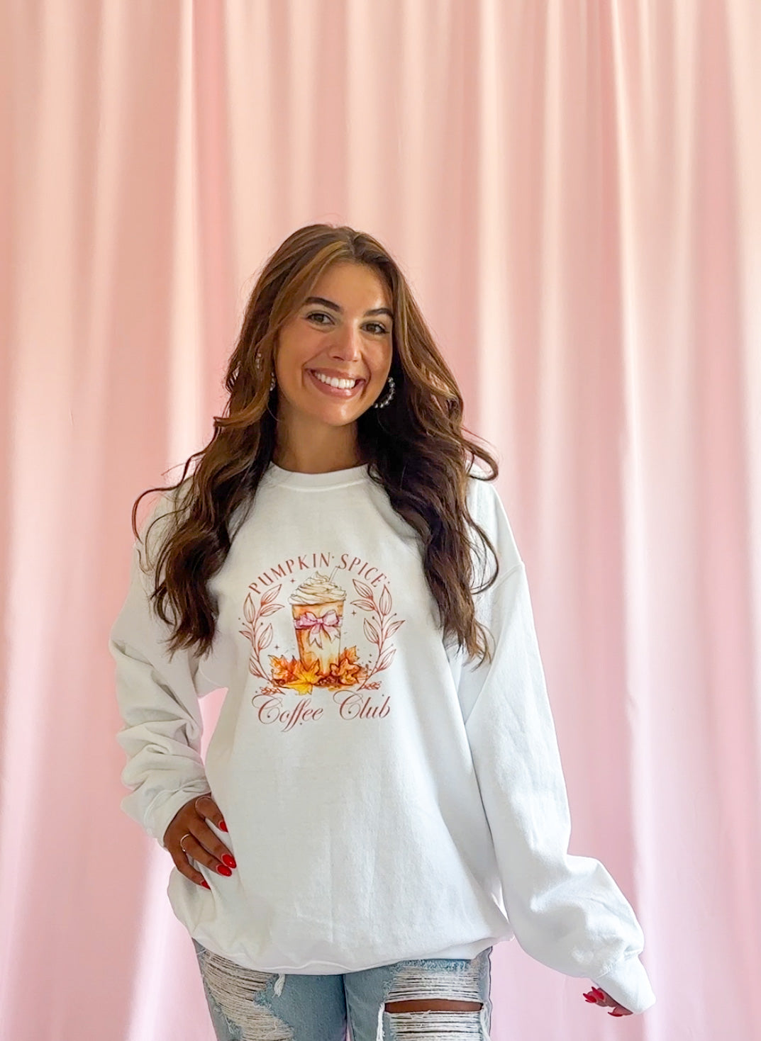 Pumpkin Spice Coffee Club Sweatshirt Fall