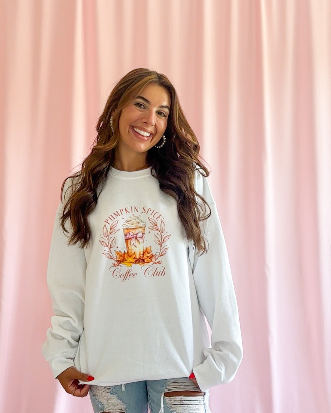 Pumpkin Spice Coffee Club Sweatshirt Fall
