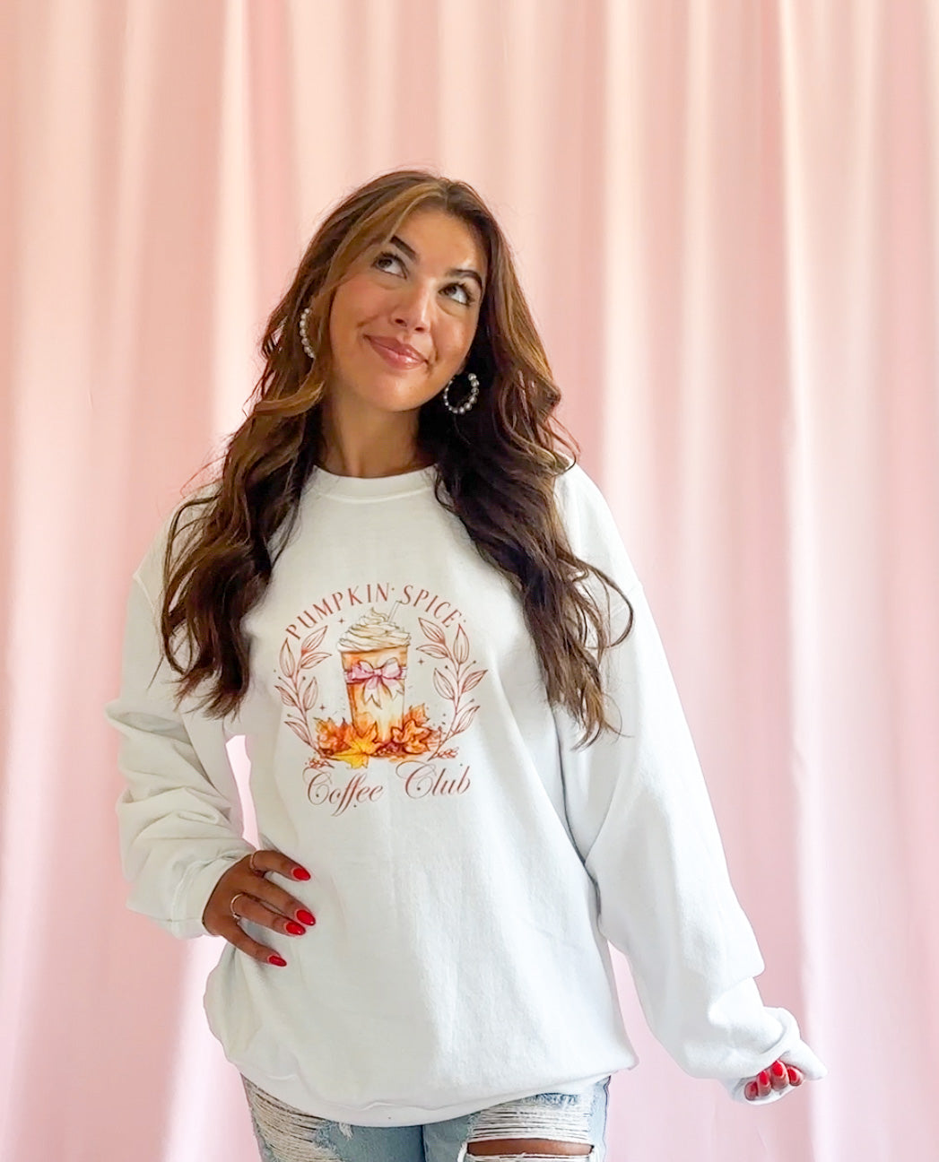 Pumpkin Spice Coffee Club Sweatshirt Fall