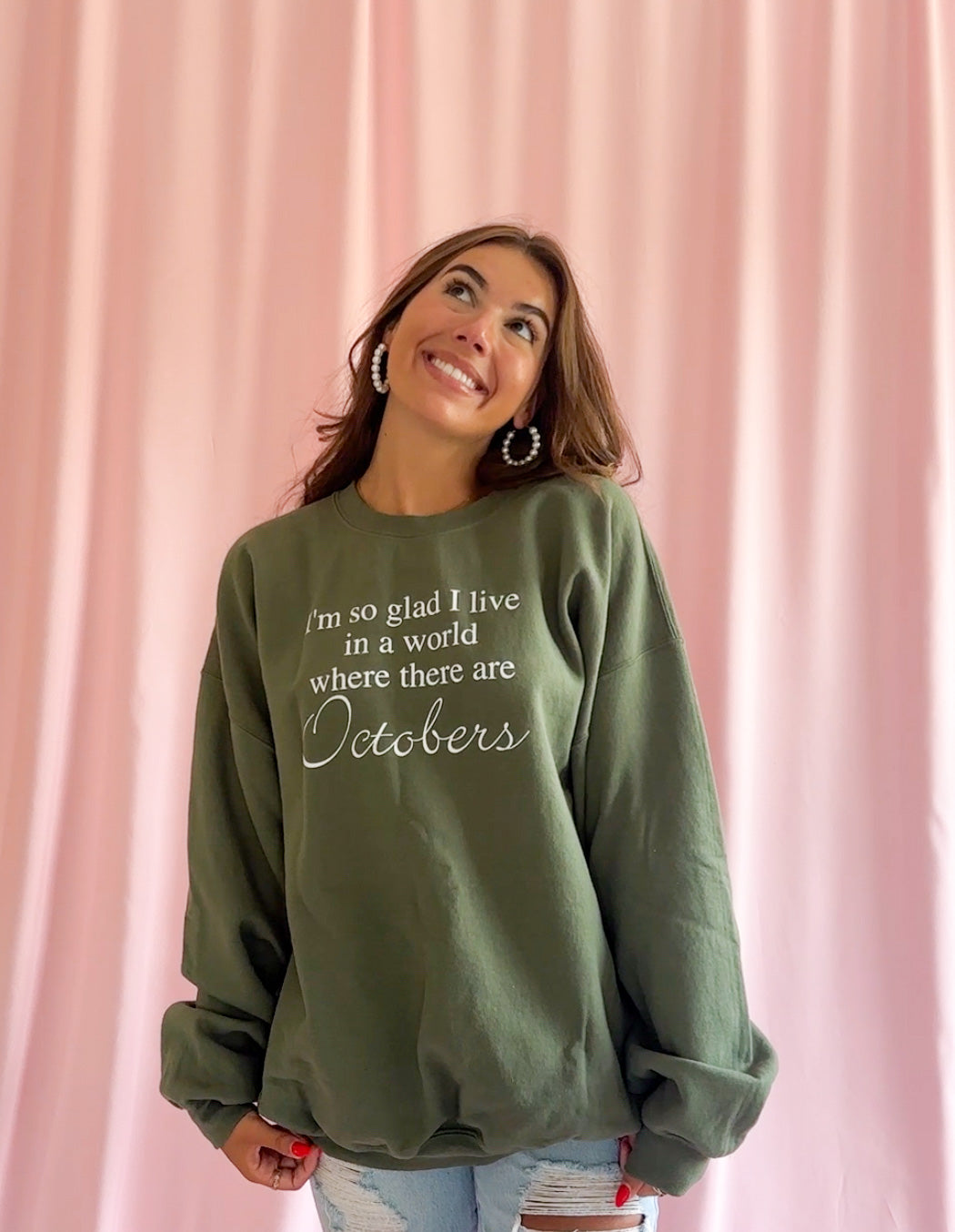 Pumpkin Spice Collegiate Sweatshirt Fall