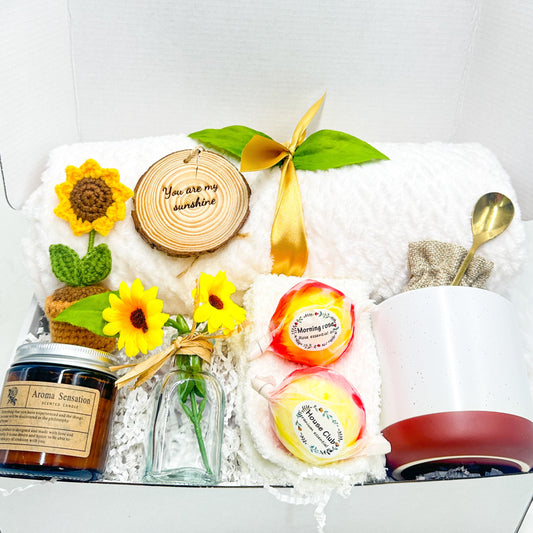 Sunshine Gift Box Yellow Sunflower