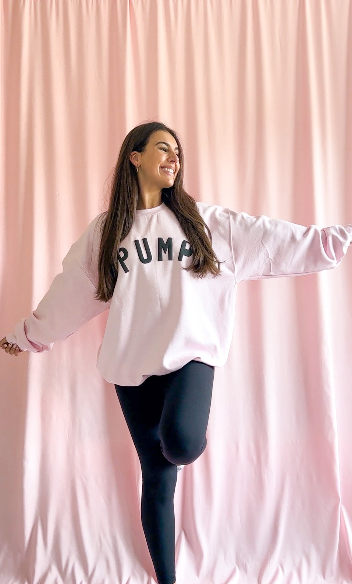Pump Puff Design Gym Sweatshirt