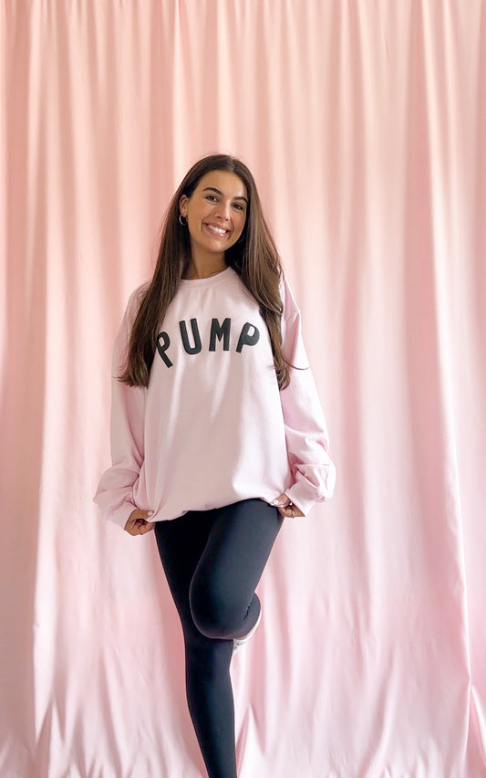 Pump Puff Design Gym Sweatshirt