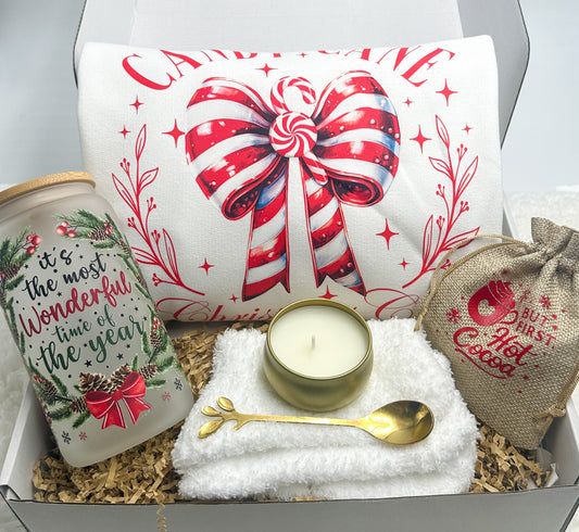 Candy Cane Christmas Gift Box