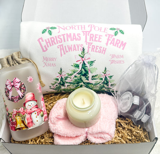 Pink Coquette Christmas Gift Box