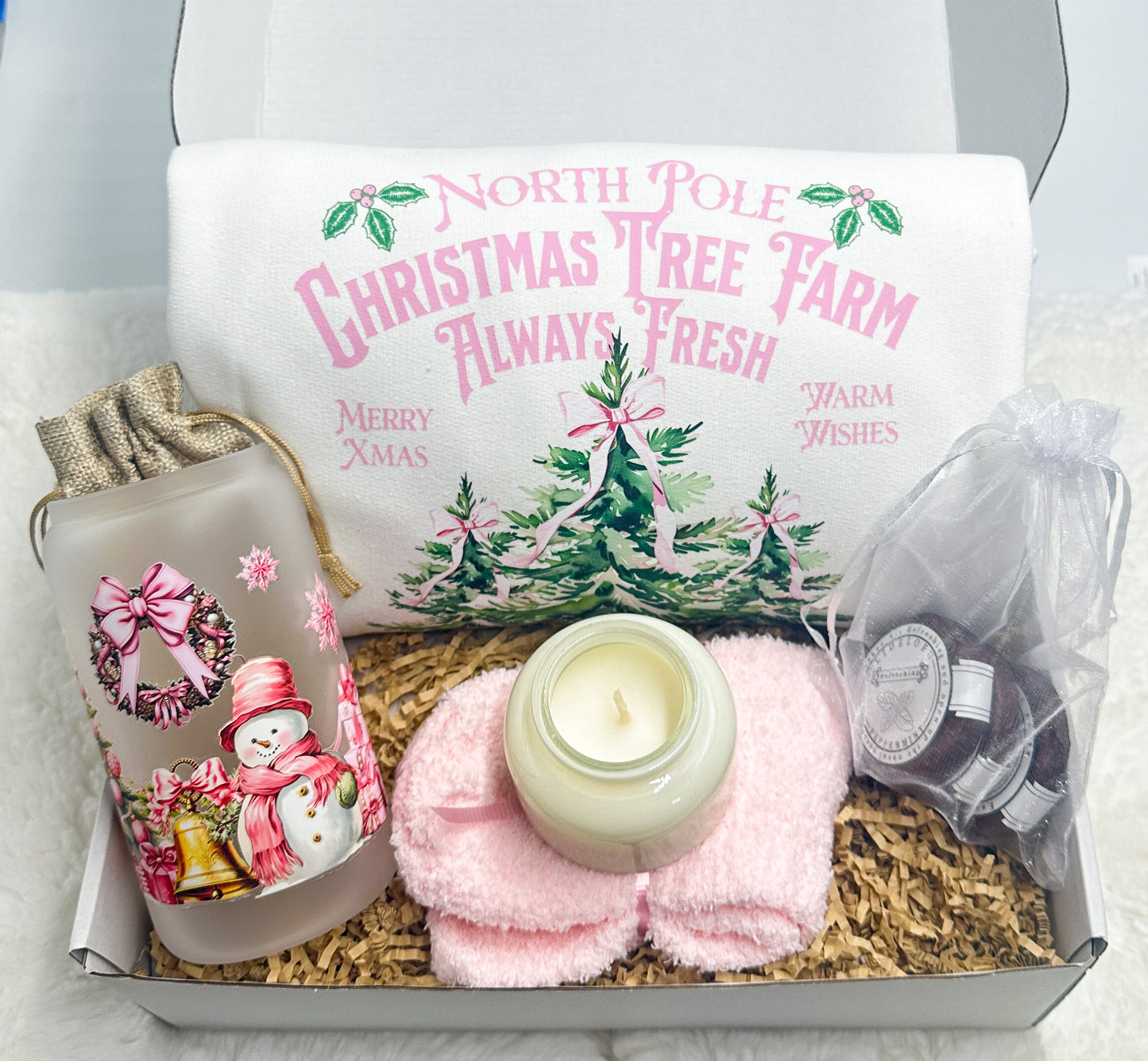 Pink Coquette Christmas Gift Box