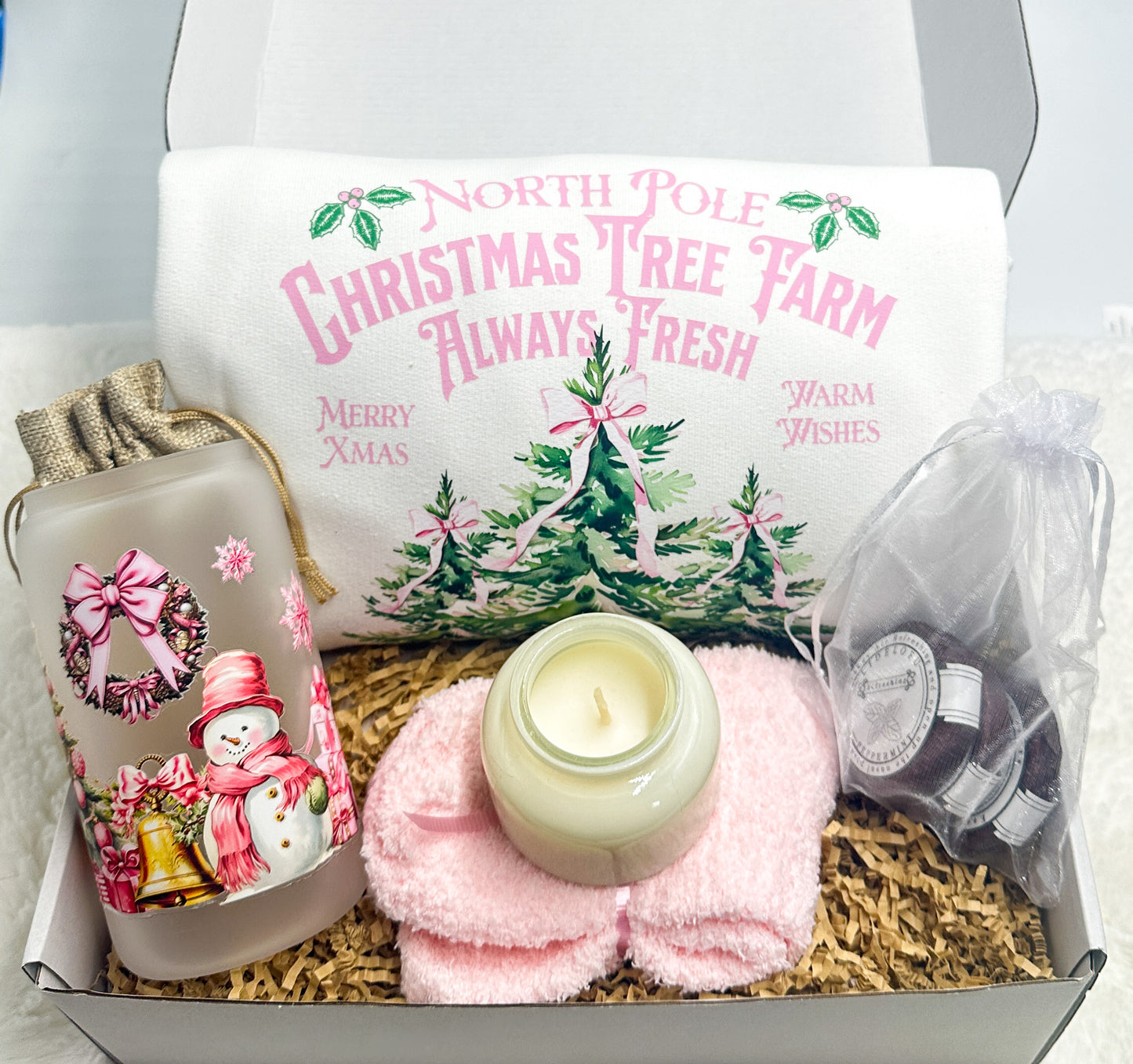 Pink Coquette Christmas Gift Box