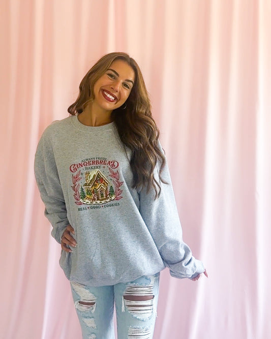 Gingerbread House Christmas Sweatshirt