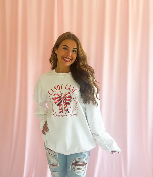 Candy Cane Christmas Club Sweatshirt