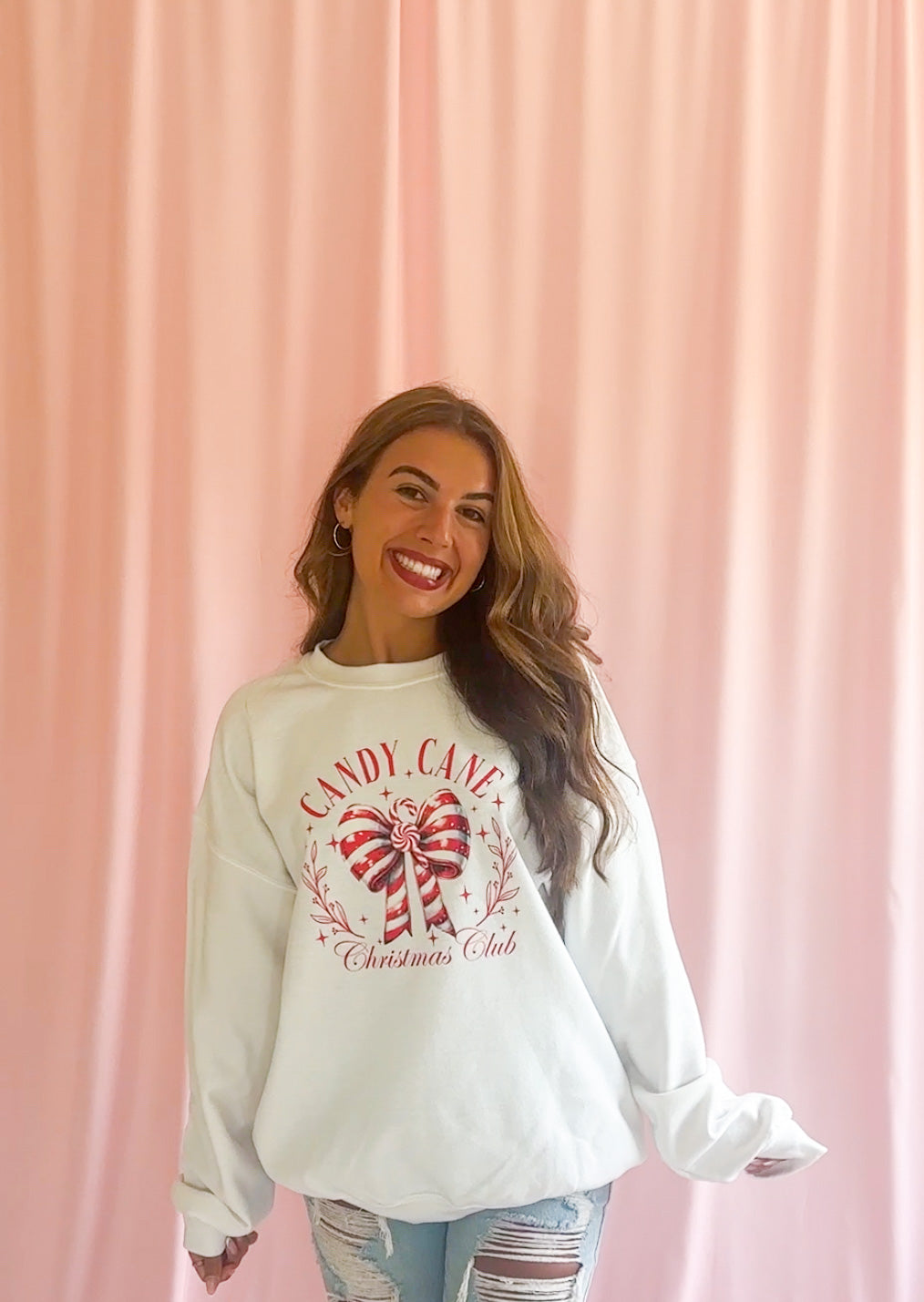 Candy Cane Christmas Club Sweatshirt