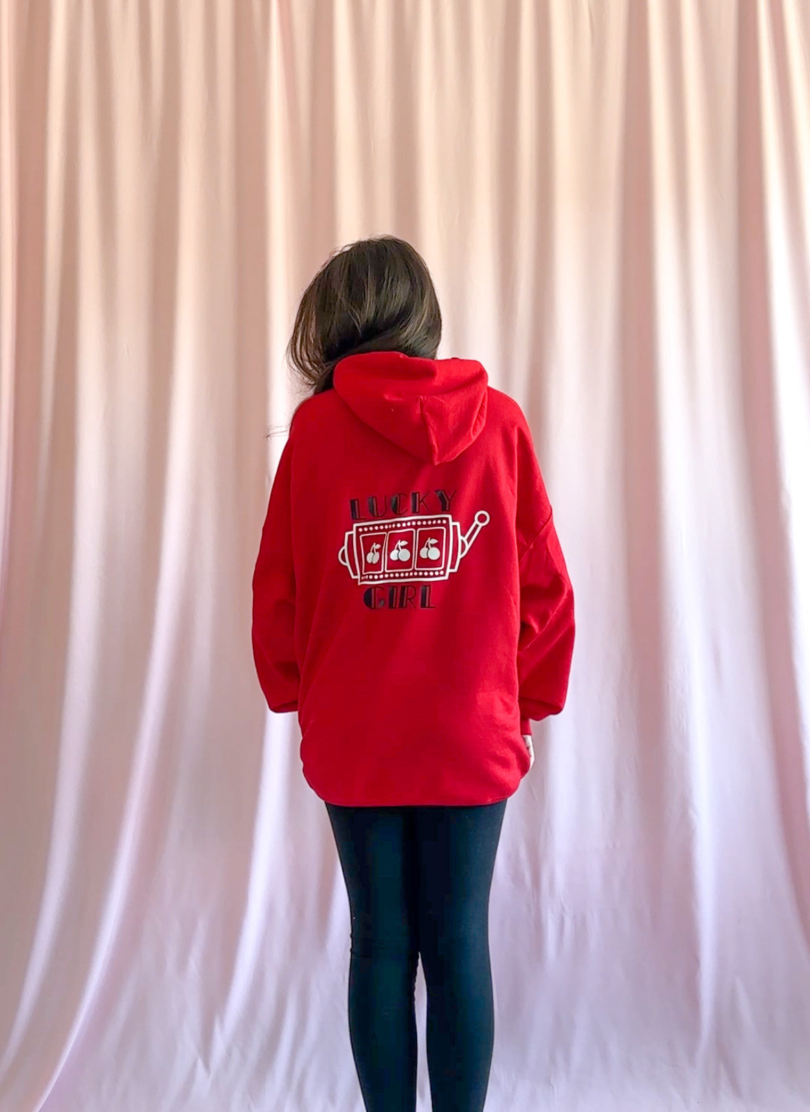 Lucky Girl Cherry Red Sweatshirt