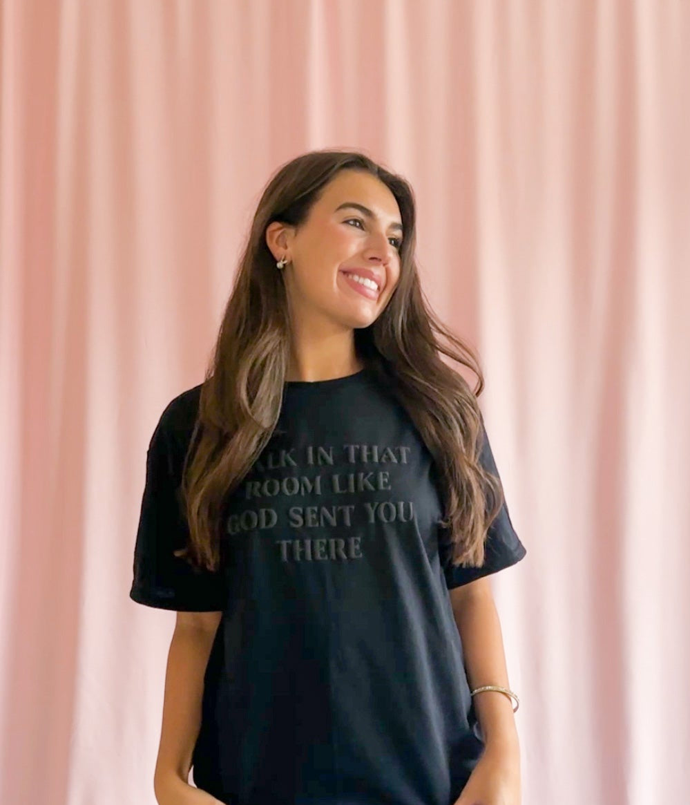 religious tshirt faith shirt puff lettering black shirt christianity gift religious clothing women catholic shirt christianity message bible verse tshirt black