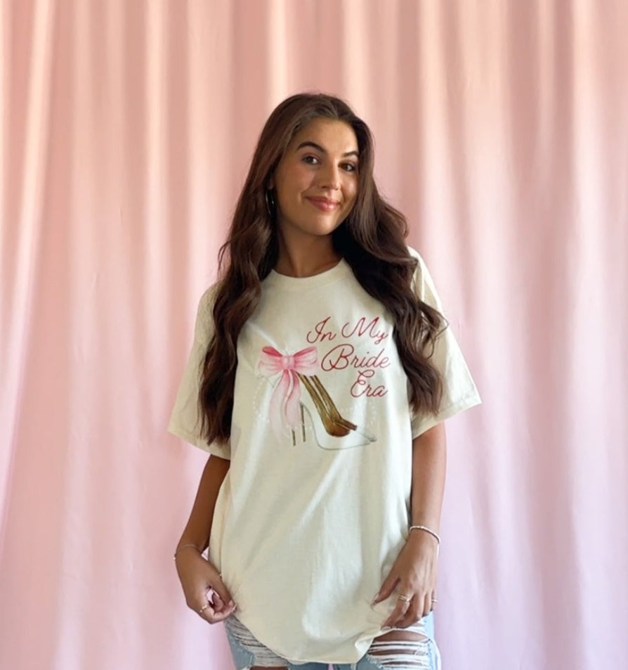 bride era shirt engagement tshirt women wedding tshirt bride loungewear coquette bride shirt