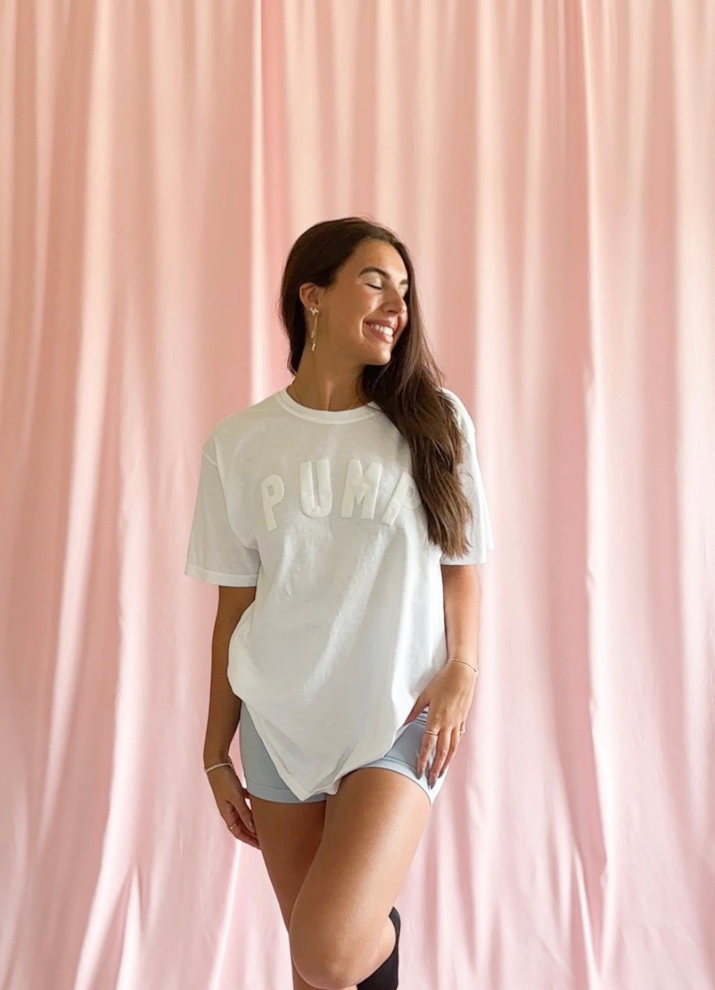 women pump cover white tshirt gym shirt fitness pump shirt oversize gym shirt women puff design gym clothes girls