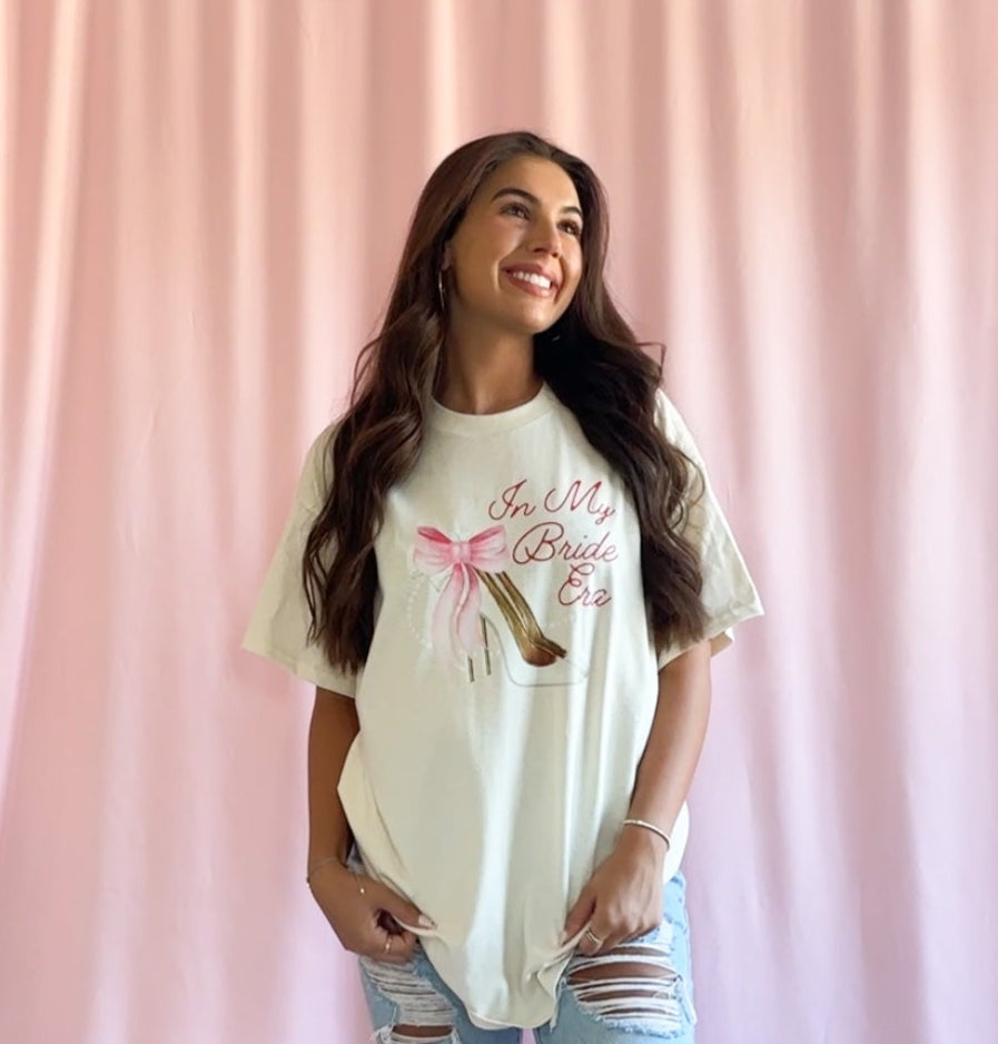 bride era shirt engagement tshirt women wedding tshirt bride loungewear coquette bride shirt