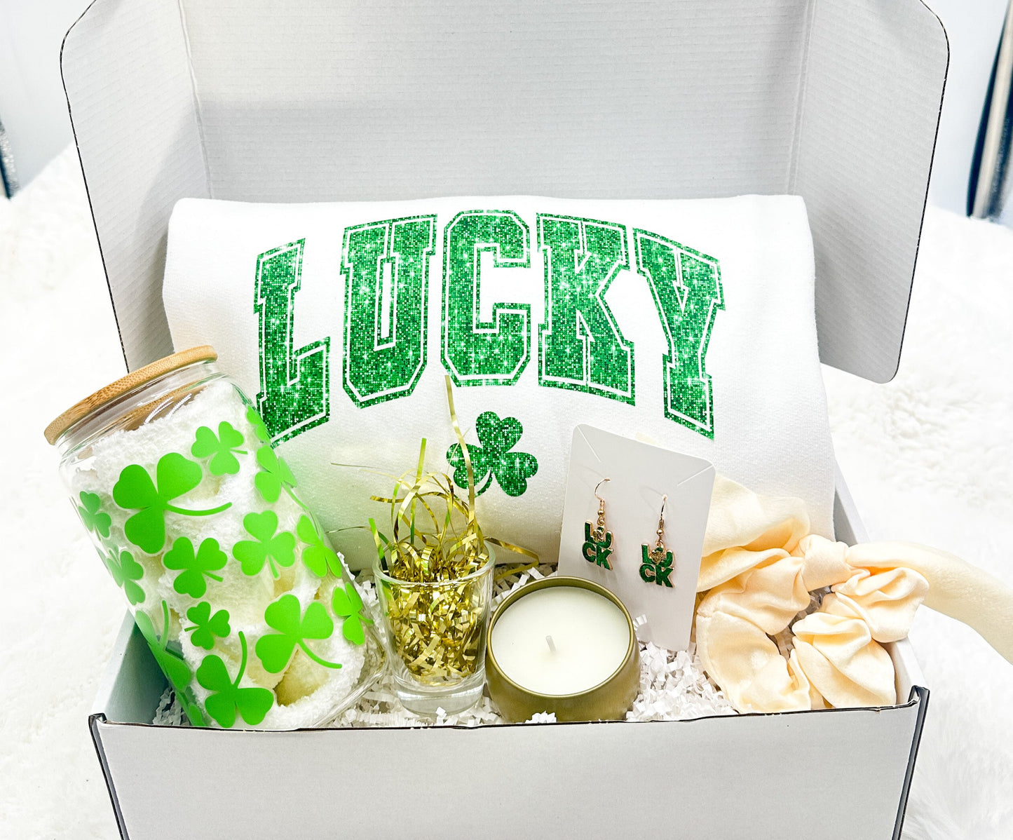 St. Patrick's Day Gift Box- Lucky Shamrock Theme