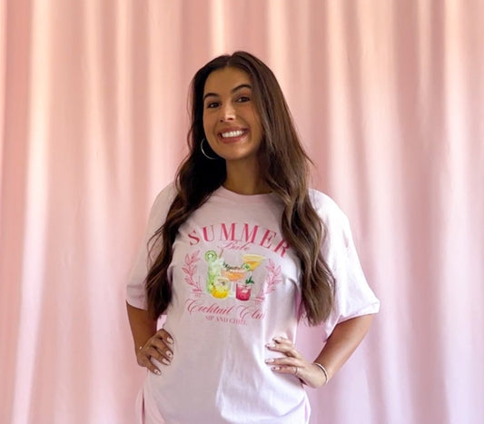 pink summer shirt women summer babe tshirt pool coverup beach tshirt women oversize shirt pink cocktail tshirt trendy clothing women vacation shirt