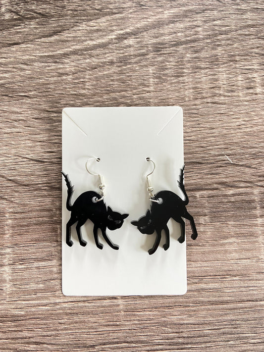 Black Cat Earrings