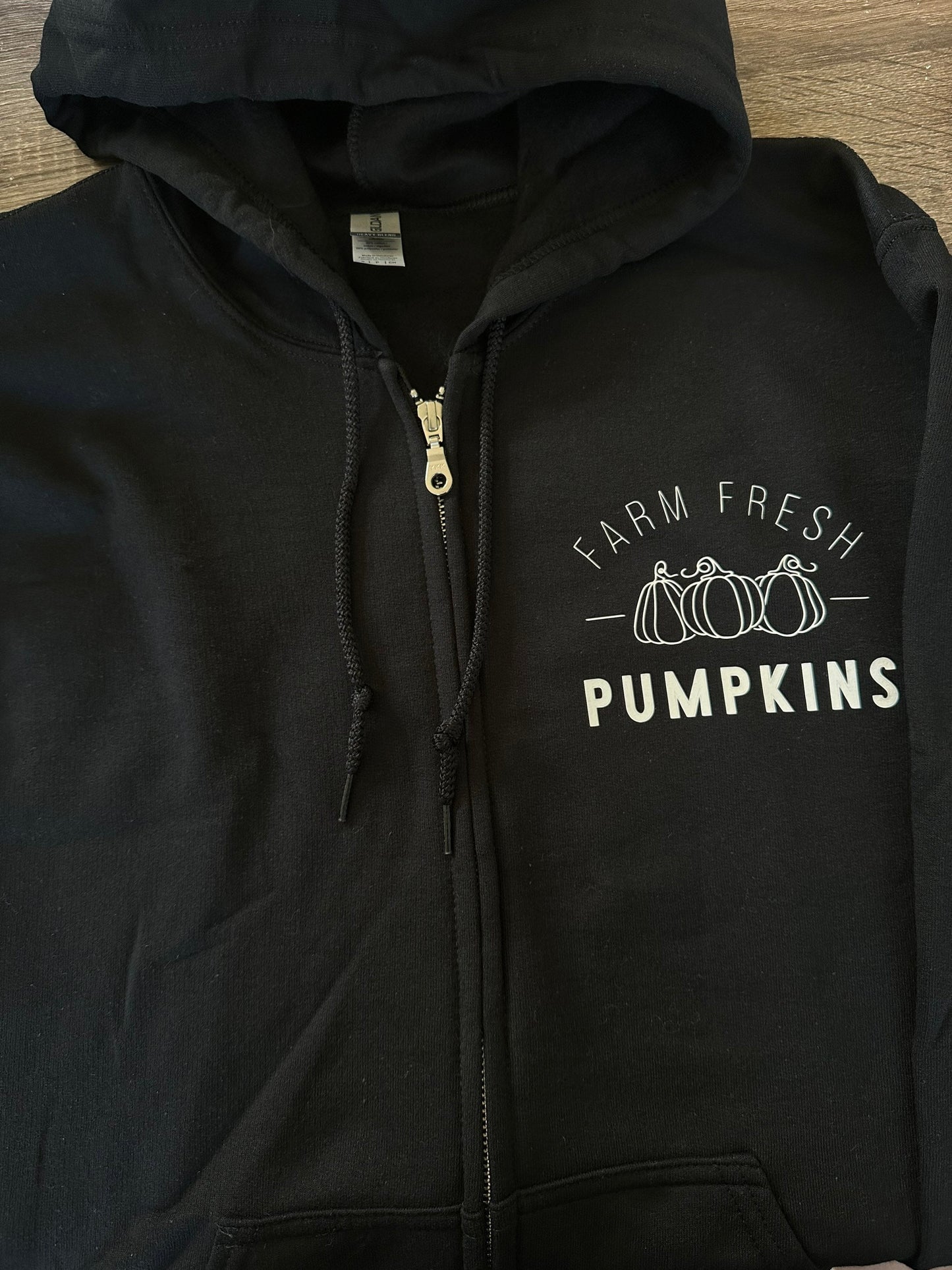 Farm Fresh Pumpkins Zip Up