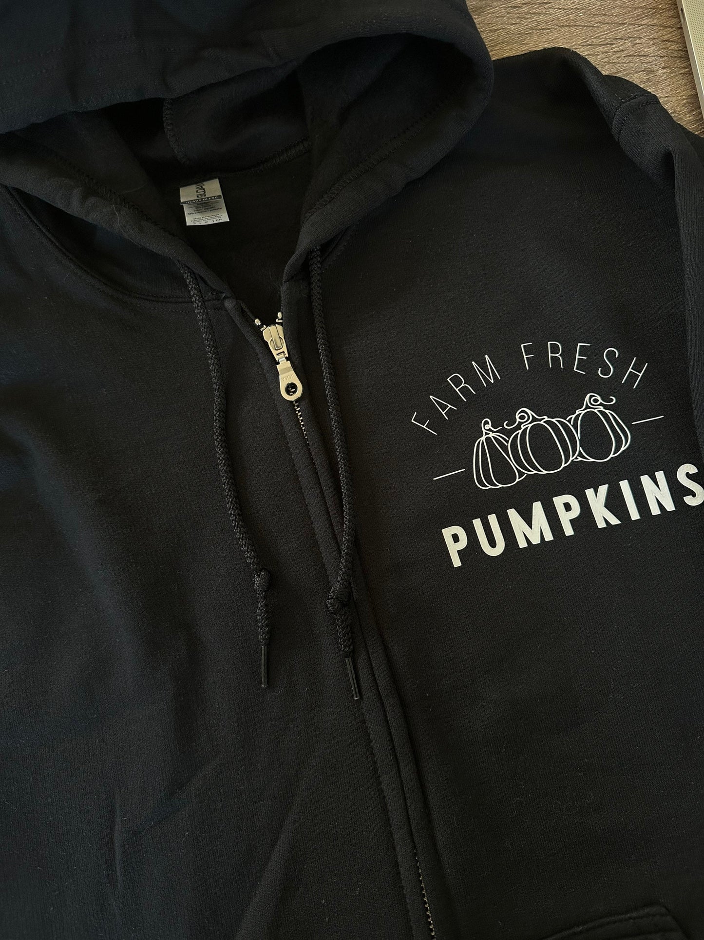 Farm Fresh Pumpkins Zip Up