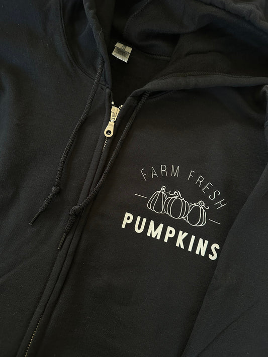 Farm Fresh Pumpkins Zip Up