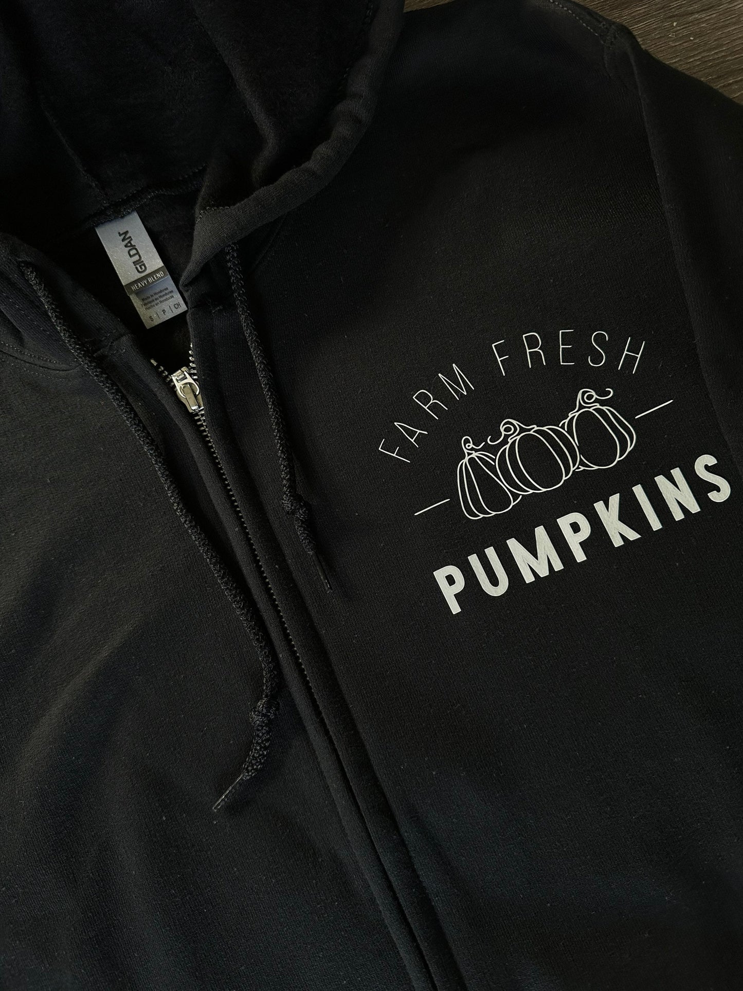 Farm Fresh Pumpkins Zip Up