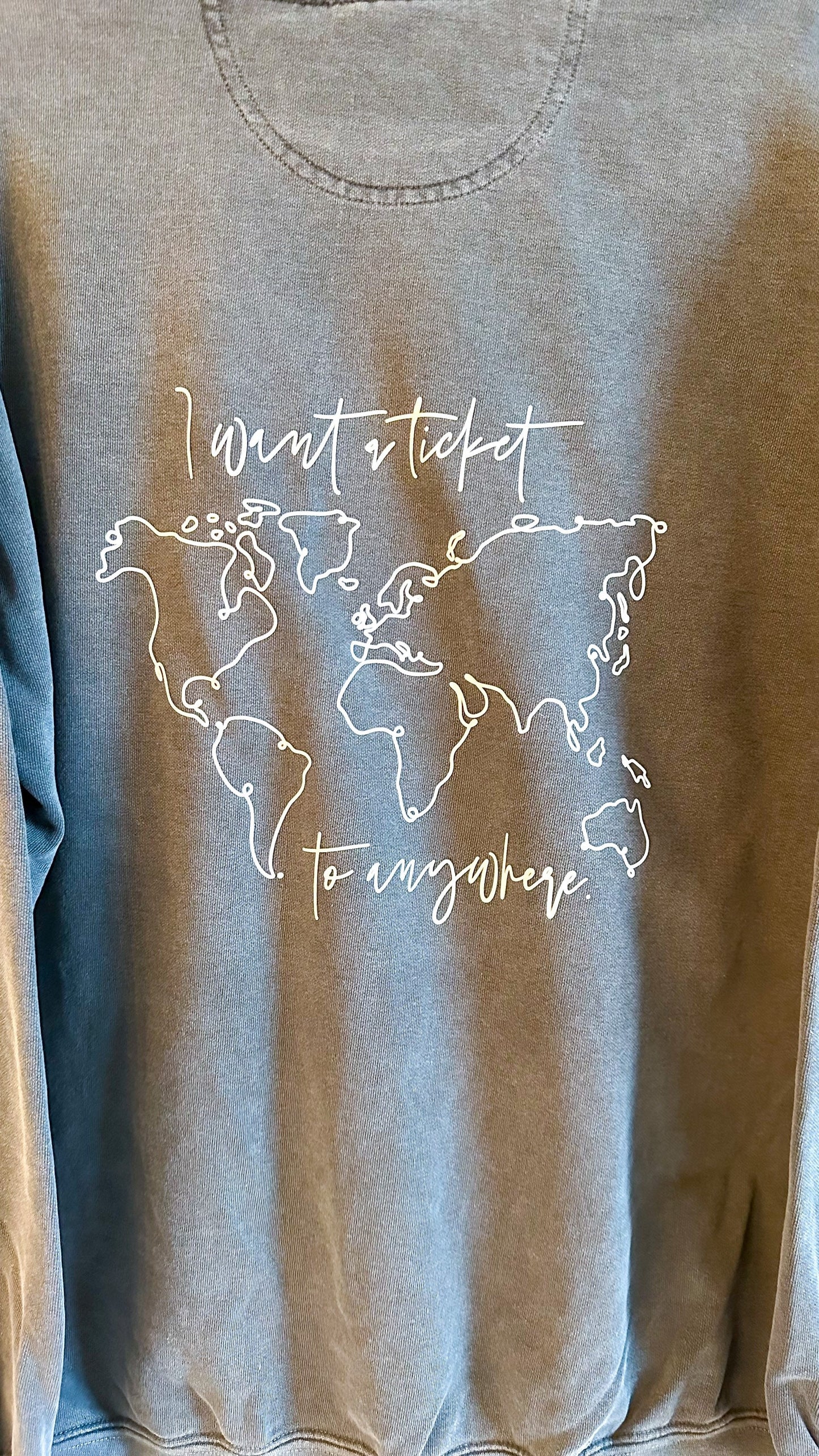 I Want a Ticket to Anywhere Crewneck