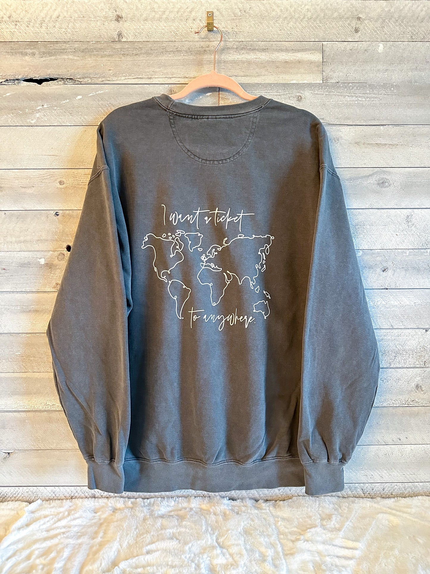 I Want a Ticket to Anywhere Crewneck