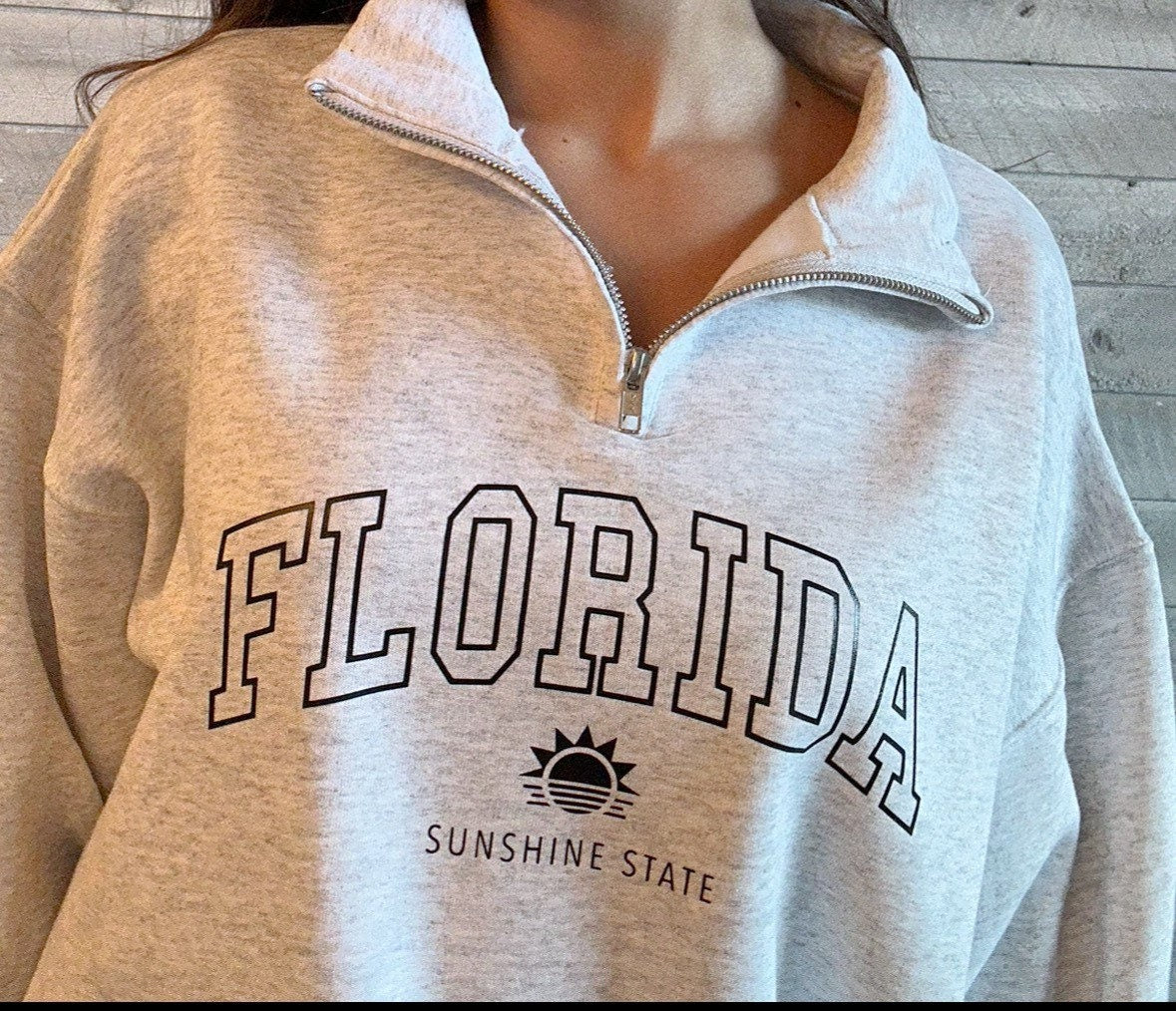 Florida Quarter Zip Sweatshirt