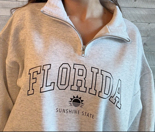 Florida Quarter Zip Sweatshirt