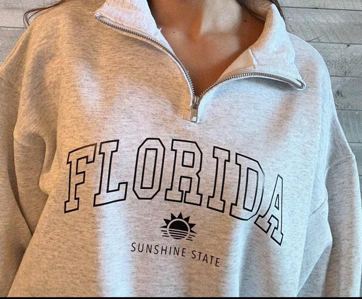 Florida Quarter Zip Sweatshirt