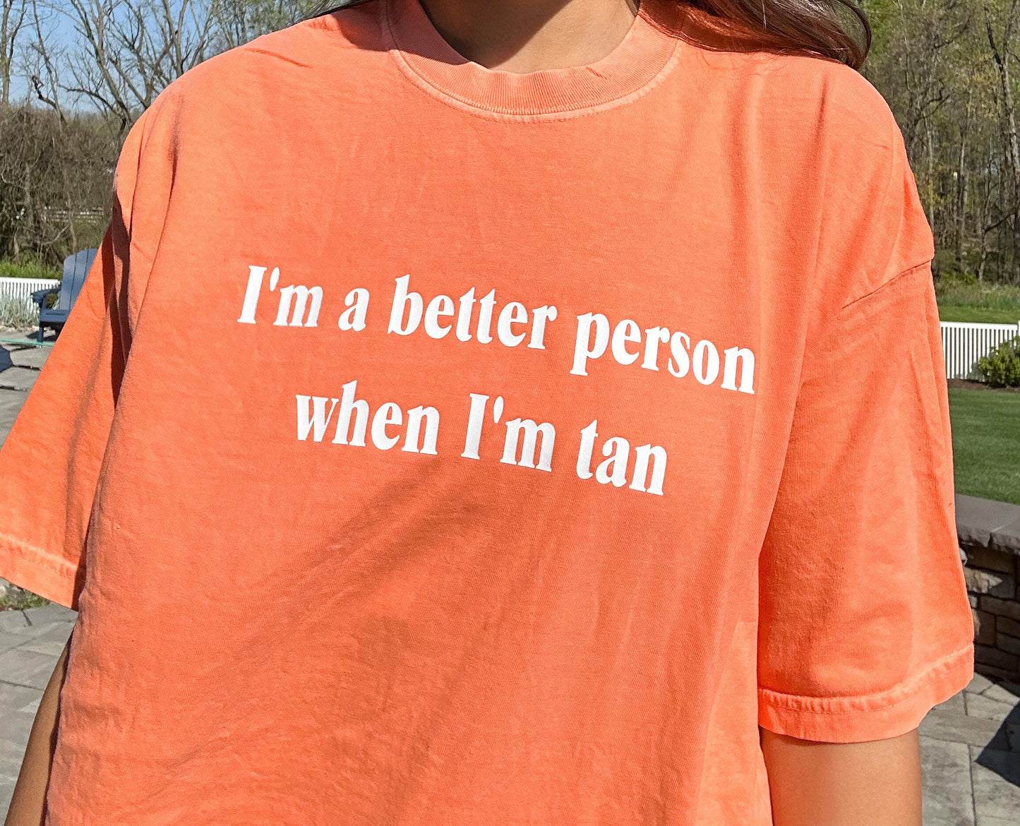 Better Person When Tan Shirt