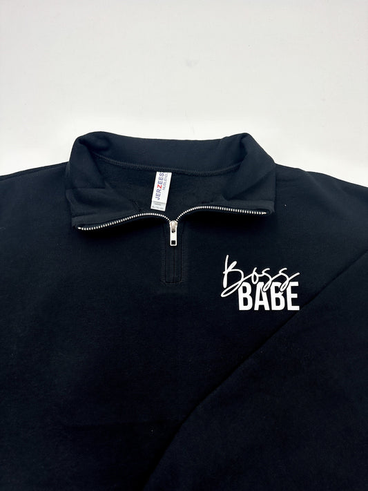 Boss Babe Quarter Zip Sweatshirt